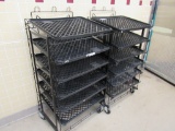 SLANT BREAD RACKS W/TRAYS