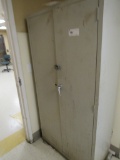 2-DOOR METAL STORAGE CABINET