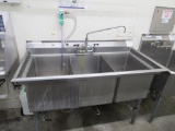 54-INCH 3-COMPARTMENT SINK