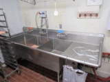 100-INCH 3-COMPARTMENT SINK