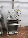 BIZERBA GSP DELI SLICER WITH CART AND SHARPENER - NO BLADE GUARD