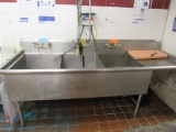 100-INCH 3-COMPARTMENT SINK