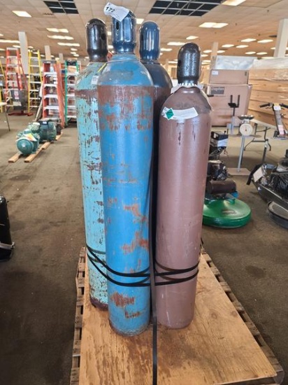 Lot of (7) Helium Tanks