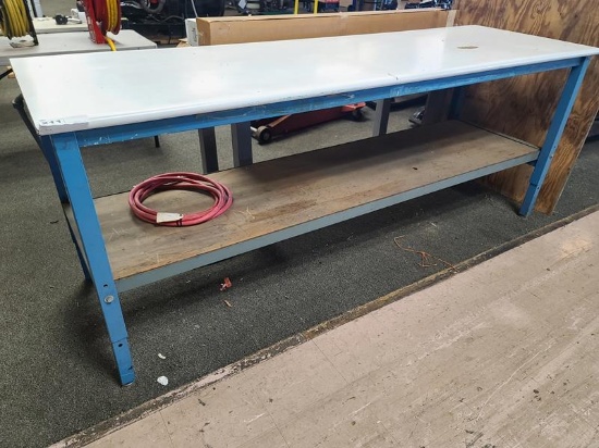 8' Work Bench metal/wood