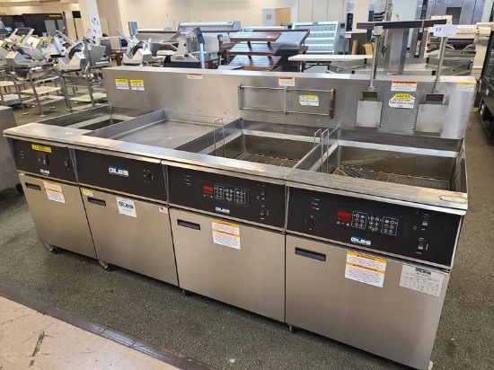 97.5" Giles EOF-24 Fryer w/Auto Lift, 480v 3ph