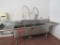 124-INCH 3-COMPARTMENT SINK