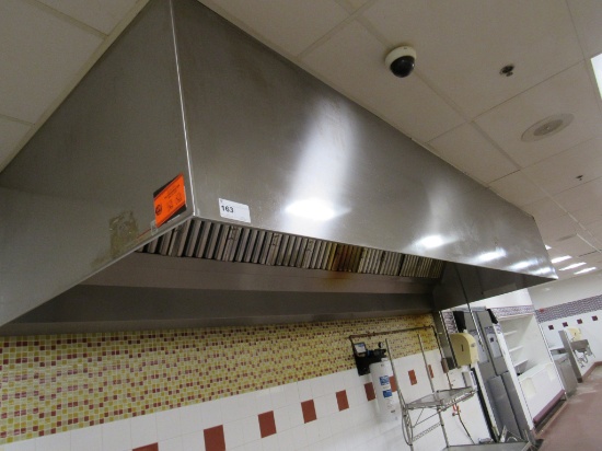 16FT S/STEEL EXHAUST HOOD - NO FANS