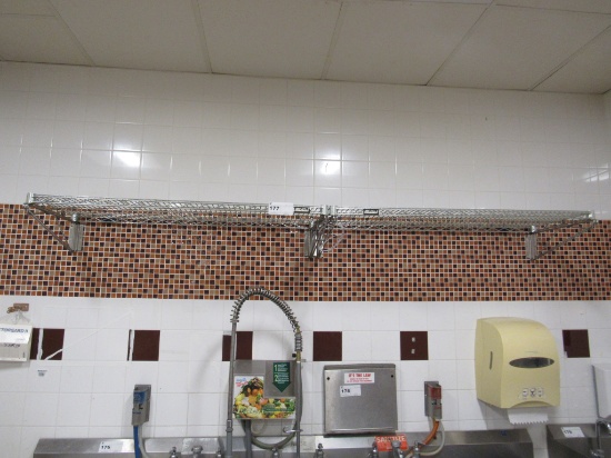 4FT CHROME WALL SHELVES