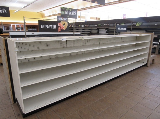 16FT LOZIER SHELVING 54IN TALL 22IN SHELVES - ONE LOT