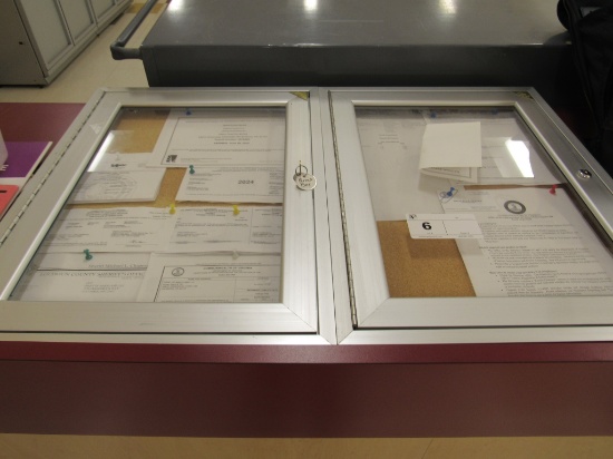 18X24 LICENSE CABINETS WITH KEY