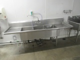 94-INCH 3-COMPARTMENT SINK