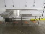 8FT S/STEEL WORK TABLE WITH CUTTING BOARDS