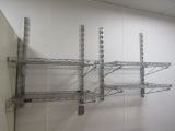 36-INCH CHROME WALL SHELVES