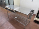 5FT STAINLESS STEEL TABLE - 30IN DEEP