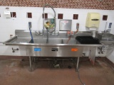 94-INCH 3-COMPARTMENT SINK