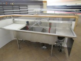 94-INCH 3-COMPARTMENT SINK
