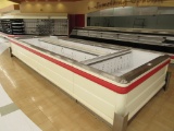 12FT HUSSMANN LW WIDE ISLAND FREEZER, 2-6FT LWE END BUNKERS '06 ELEC DEFROST - REMOTE NO COMPRESSOR