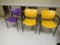 PURPLE/YELLOW CHAIRS