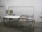 8FT S/STEEL WORK TABLE WITH CUTTING BOARDS