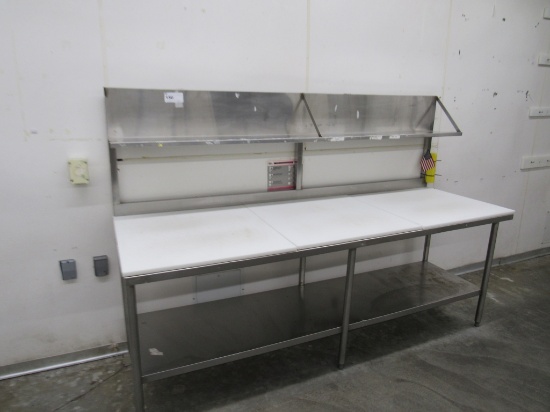 8FT POLYTOP TABLE - 30IN DEEP