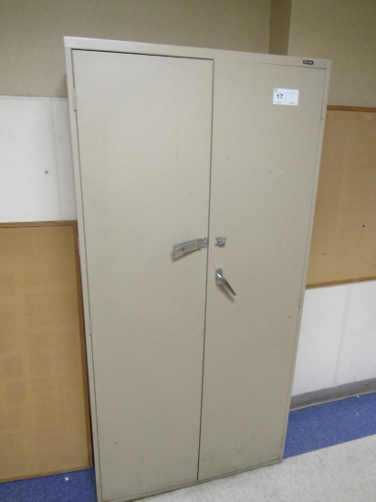 2-DOOR METAL STORAGE CABINET