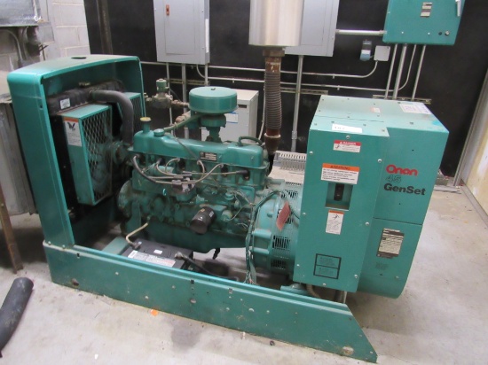ONAN 45KW GENERATOR MODEL 45EM 1990 - NO TRANSFER SWITCH
