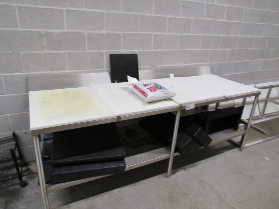8FT POLYTOP TABLE - 30IN DEEP