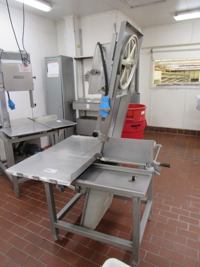 HOBART 5700-D SLANT MEAT SAW - MISSING TOP WHEEL COVER