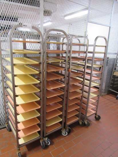 S/STEEL PLATTER RACKS WITH PLATTERS