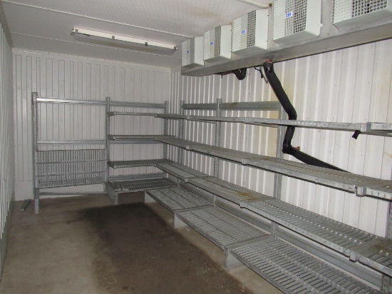 GALVANIZED COOLER SHELVING - SOLD BY THE OPENING