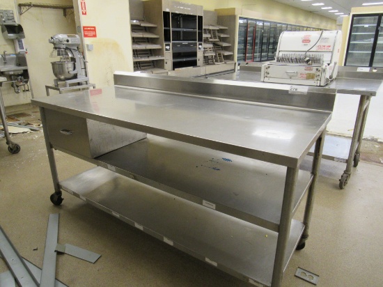 69-INCH S/STEEL TABLE - 30IN DEEP