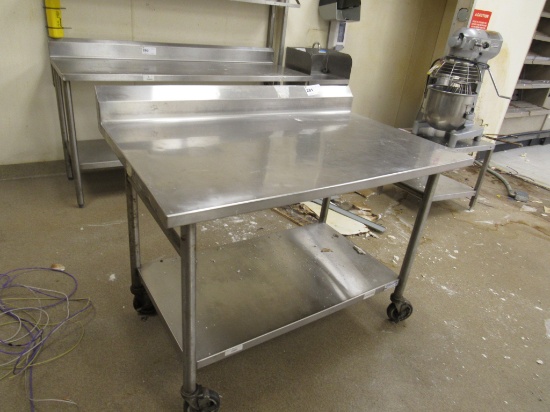 4FT STAINLESS STEEL TABLE - 30IN DEEP