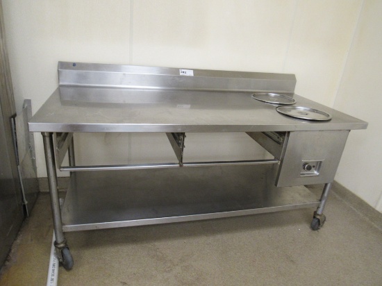 6FT S/STEEL BAKERY WORK TABLE