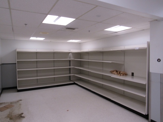 LOZIER WALL SHELVING 78IN TALL 25/25 - 24FT RUN - SOLD BY THE FOOT