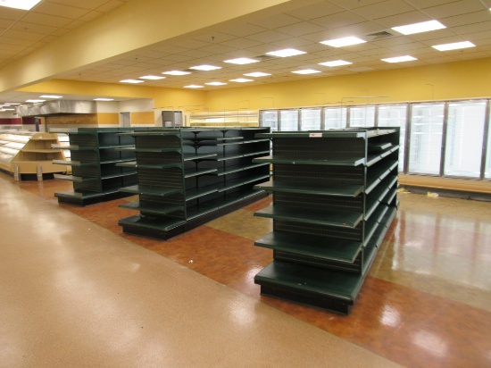 STREETER GONDOLA SHELVING 60I TALL 16/16 - 30FT W/6-3FT END CAPS - SOLD BY THE FOOT