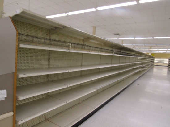 STREETER GONDOLA SHELVING 84IN TALL 20/20 - 72FT W/4FT END CAP - SOLD BY THE FOOT