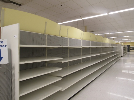 LOZIER WALL SHELVING 84IN TALL 25/25 - 97FT RUN - SOLD BY THE FOOT