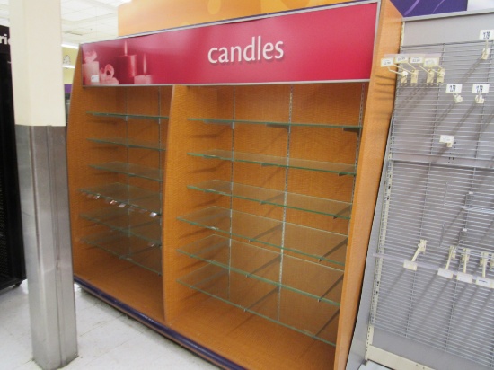 8FT GLASS SHELVING