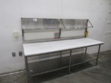 8FT POLYTOP TABLE - 30IN DEEP