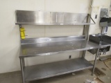 69-INCH S/STEEL TABLE - 24IN DEEP