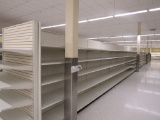 LOZIER GONDOLA SHELVING 84IN TALL 22/22, 25/25 - 102FT W/4FT END CAPS - SOLD BY THE FOOT