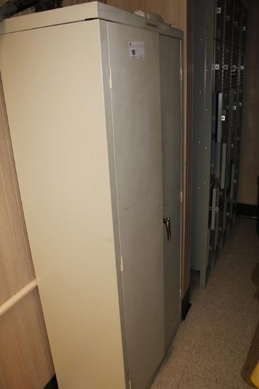 2 DOOR METAL STORAGE CABINET