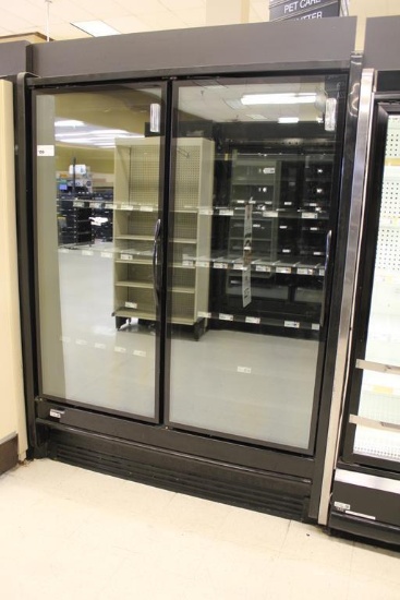 2014 HILL PHOENIX ONRZ GLASS DOOR FREEZER CASE (1-2DR) - SOLD BY THE DOOR -REMOTE COOLED NO  COMPRES