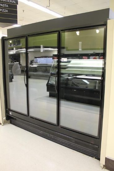 2014 HILL PHOENIX ONRZ GLASS DOOR FREEZER CASE (1-3DR) - SOLD BY THE DOOR -REMOTE COOLED NO  COMPRES