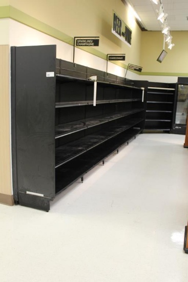 BLACK MADIX WALL SHELVING 58IN TALL 20/20 - 28FT - SOLD BY THE FOOT