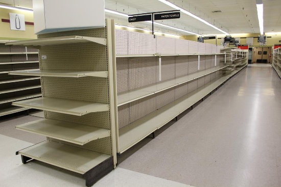 MADIX GONDOLA SHELVING 75IN TALL 22/20 - 88FT - SOLD BY THE FOOT