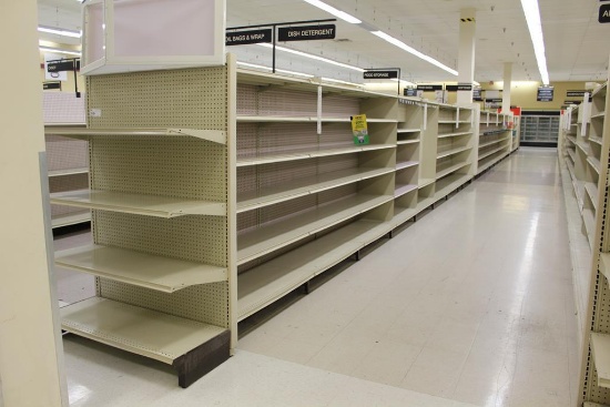 MADIX GONDOLA SHELVING 75IN TALL 22/20 - 88FT - SOLD BY THE FOOT