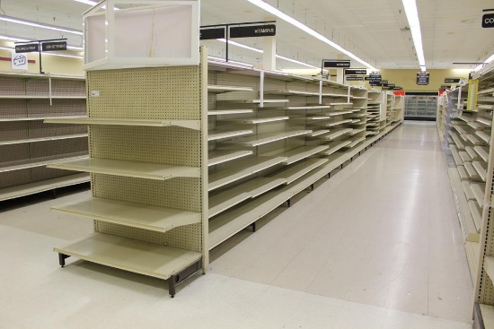 MADIX GONDOLA SHELVING 75IN TALL 22/18 - 88FT - SOLD BY THE FOOT