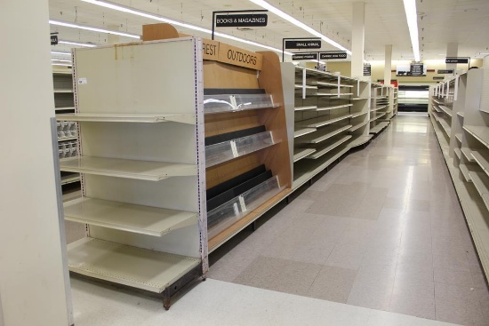MADIX GONDOLA SHELVING 75IN TALL 22/20 , 22/22 - 85FT - SOLD BY THE FOOT