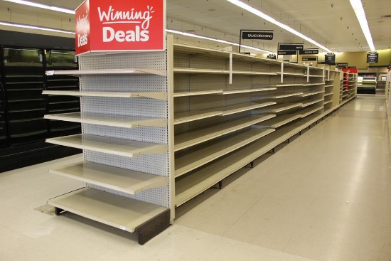 MADIX GONDOLA SHELVING 75IN TALL 22/20 - 84FT - SOLD BY THE FOOT